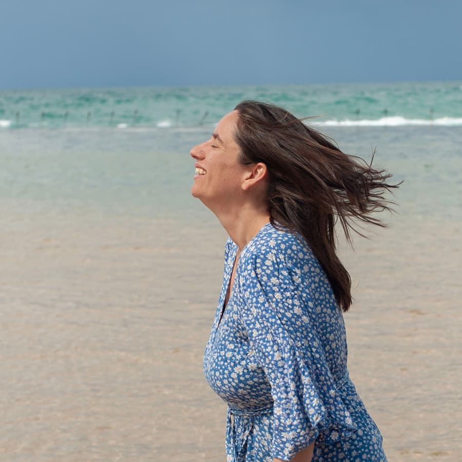 Melanie Suzanne Wilson at the beach